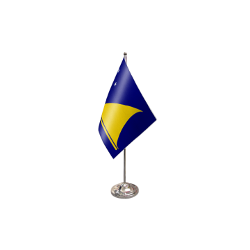 Tokelau Satin Table Flag – 9x6in (22.5 x 15 cm)