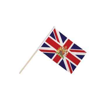 Union Jack Crest Hand Flags