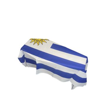 Uruguay Coffin Drape Flag