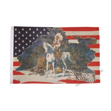 USA Indian Chief Flag