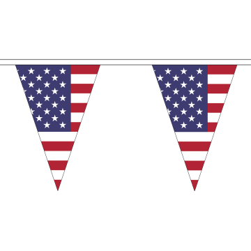 USA Small Triangle Bunting (5m Length)