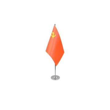 USSR Satin Table Flag – 9x6in (22.5 x 15 cm)