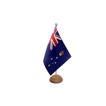 Victoria Wooden Table Flag – 9x6in (22.5 x 15 cm)