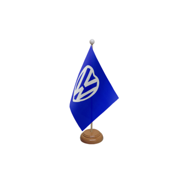 VW Love Wooden Table Flag – 9x6in (22.5 x 15 cm)