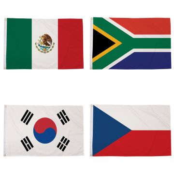 World Cup 2026 Group A Flag Pack