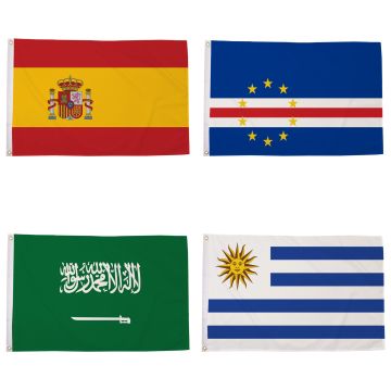 World Cup 2026 Group H Flag Pack
