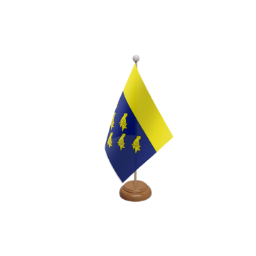 West Sussex Wooden Table Flag – 9x6in (22.5 x 15 cm)