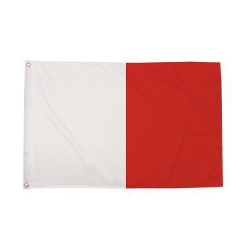 White and Red Irish County Coffin Drape Flag
