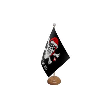 Yo Ho Ho Pirate Wooden Table Flag – 9x6in (22.5 x 15 cm)