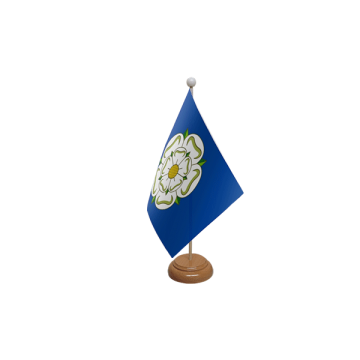 Yorkshire New Wooden Table Flag – 9x6in (22.5 x 15 cm)
