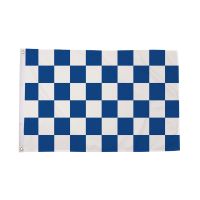 Blue and White Check Flag