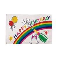 Happy Birthday Bottle Flag