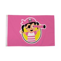 Pirate Child Girl Flag