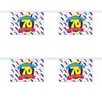 Happy 70th Birthday Rectangular Bunting