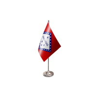 Arkansas Satin Table Flag