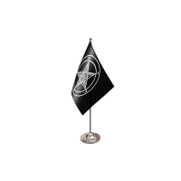 Baphomet Church of Satan Satin Table Flag
