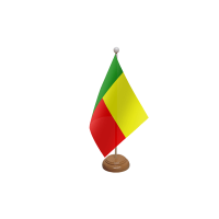 Benin Wooden Table Flag