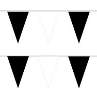 Black and White Triangle Bunting