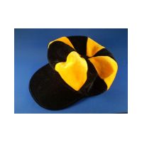 Black and Gold Flat Cap