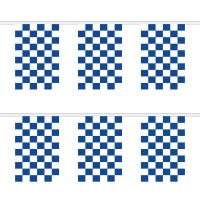 Blue and White Check Rectangular Bunting