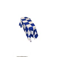 Blue and White Check Coffin Drape Flag