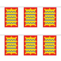 Cambridgeshire Red Rectangular Bunting
