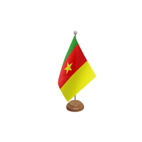 Cameroon Wooden Table Flag
