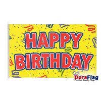 Happy Birthday Yellow DuraFlag