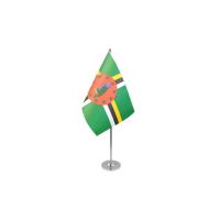 Dominica Satin Table Flag
