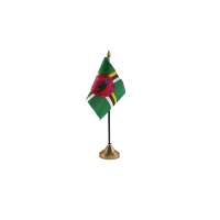 Dominica Small Table Flag