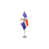 Dominican Republic Satin Table Flag