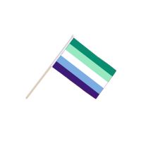 Gay Male Striped Hand Flags