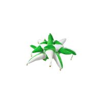 Green and White Jester Hat