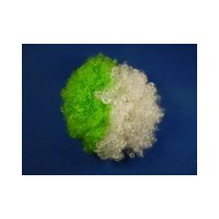Green and White Wig