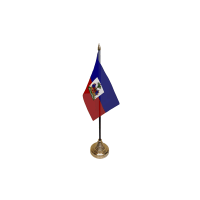 Haiti Crest Small Table Flag