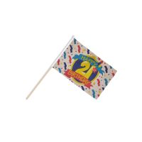 Happy 21st Birthday Hand Flags