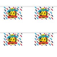 Happy 40th Birthday Rectangular Bunting