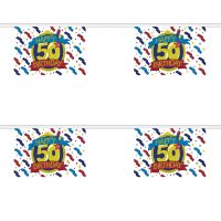 Happy 50th Birthday Rectangular Bunting