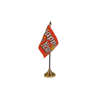 Happy New Year (Red) Small Table Flag