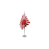Japan Rising Sun with writing Satin Table Flag
