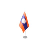 Laos Satin Table Flag