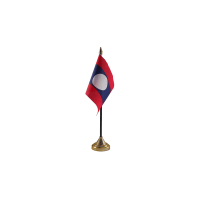 Laos Small Table Flag