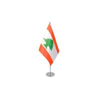 Lebanon Satin Table Flag