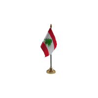 Lebanon Small Table Flag