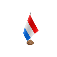 Luxembourg Wooden Table Flag