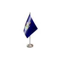Maine Satin Table Flag
