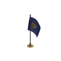 Maine Small Table Flag