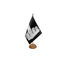 Middle Finger Wooden Table Flag