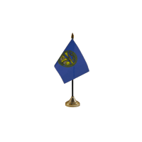 Nebraska Small Table Flag