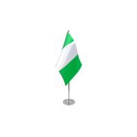 Nigeria Satin Table Flag